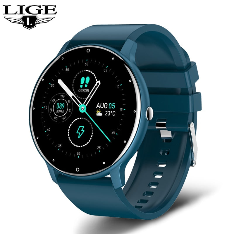 2022 New Smart Watch Men Full Touch Screen Sport Fitness Watch