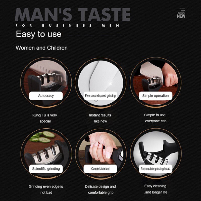Professional Knife Sharpener 3 Stages