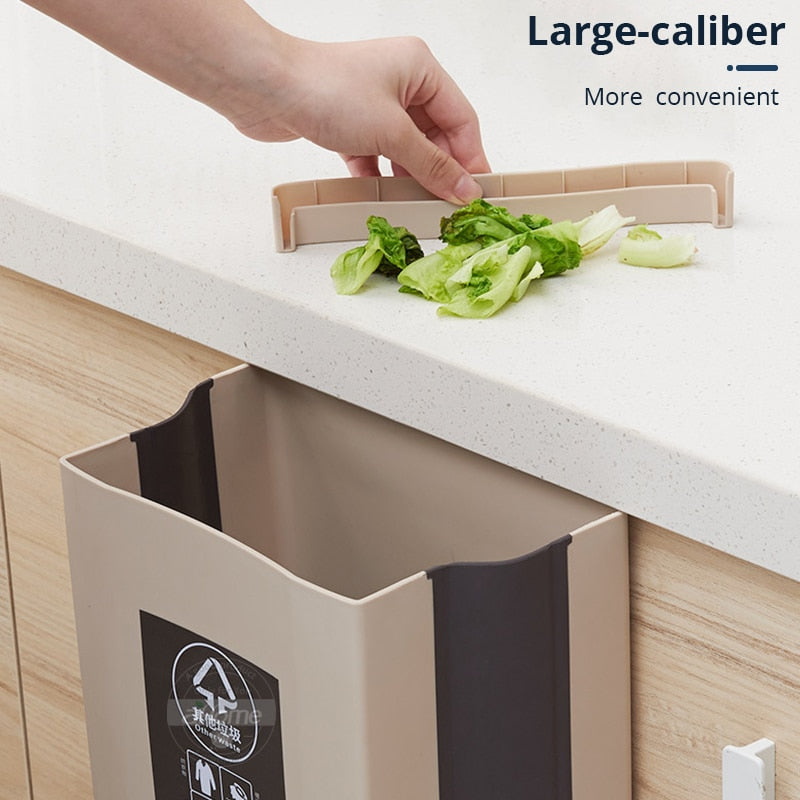 Folding Waste Bin Kitchen Organizer