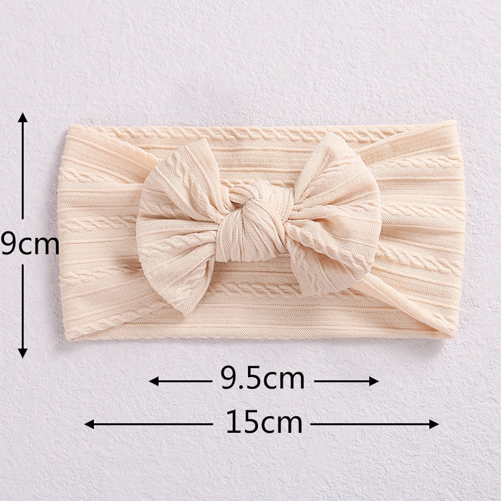 32 Colors Cable Bow Baby Headband for Child