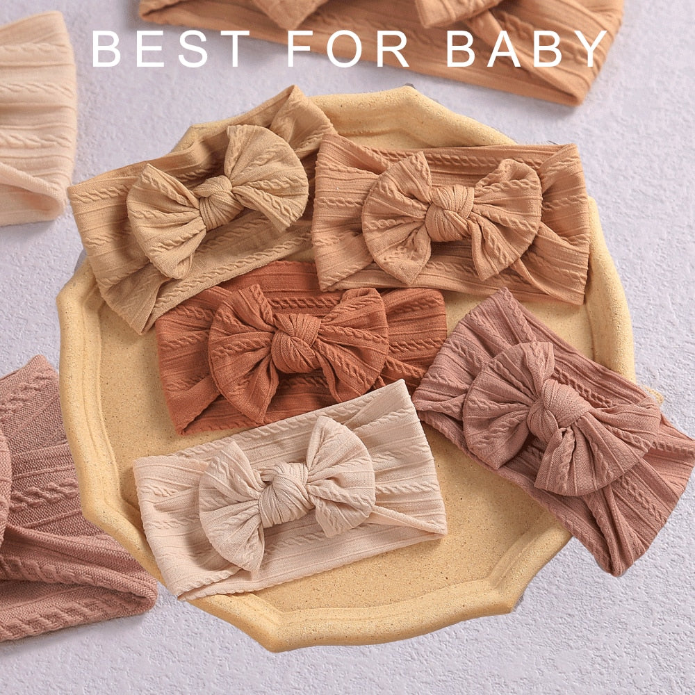 32 Colors Cable Bow Baby Headband for Child