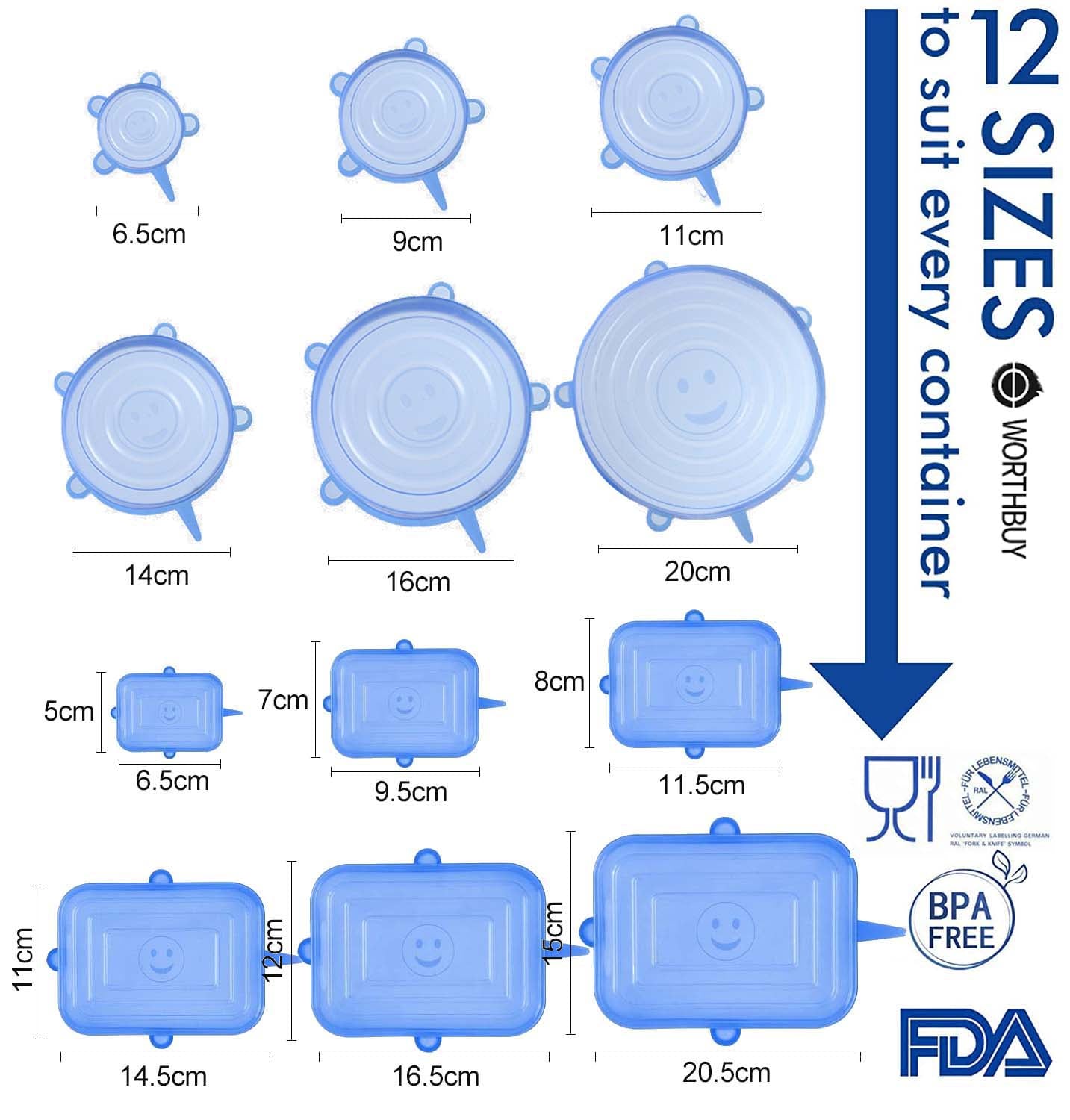 Food Silicone Cover Reusable Silicone Lids