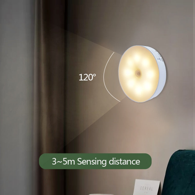 LED Rechargeable PIR Motion Sensor Night Lights