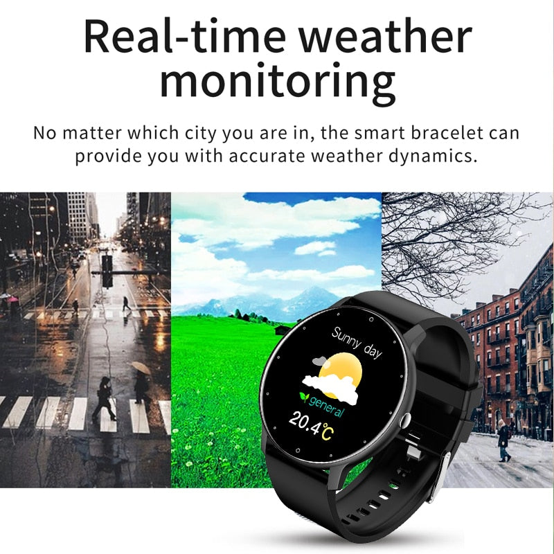 2022 New Smart Watch Men Full Touch Screen Sport Fitness Watch