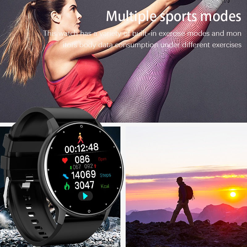 2022 New Smart Watch Men Full Touch Screen Sport Fitness Watch