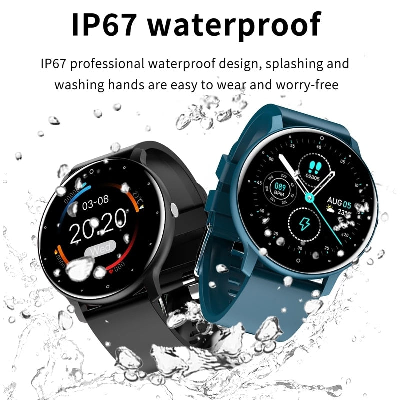 2022 New Smart Watch Men Full Touch Screen Sport Fitness Watch