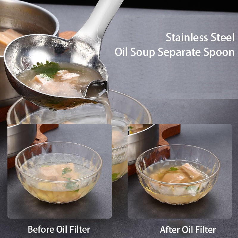 Long Handle Oil Soup Separate Spoon