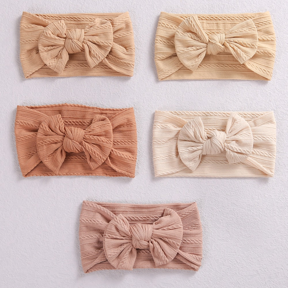 32 Colors Cable Bow Baby Headband for Child