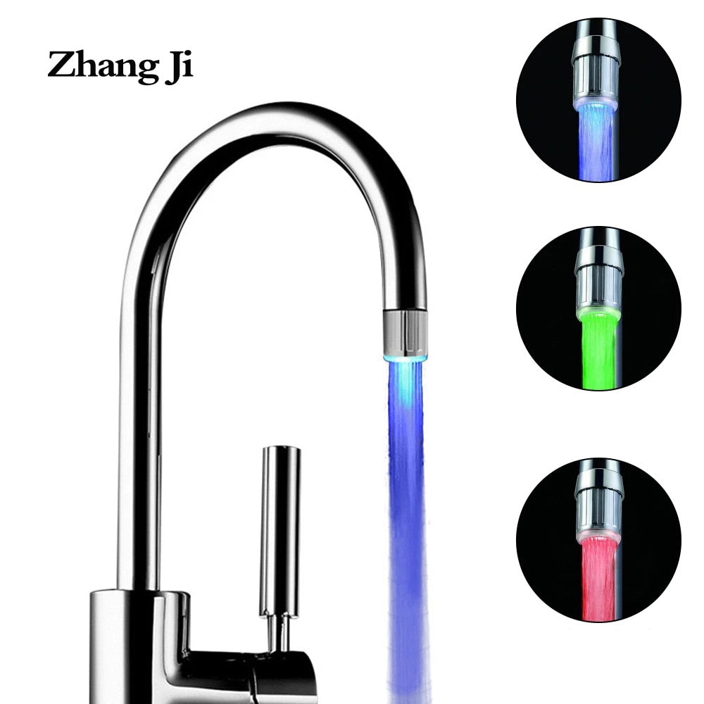 LED Temperature Sensitive 3-Color Light-up Faucet