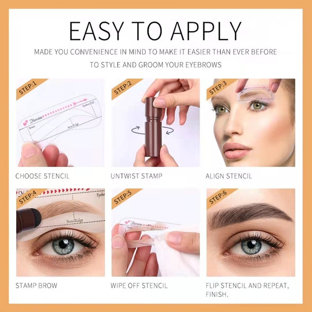 One Step Eyebrow Stamp Shaping Kit Brow Set