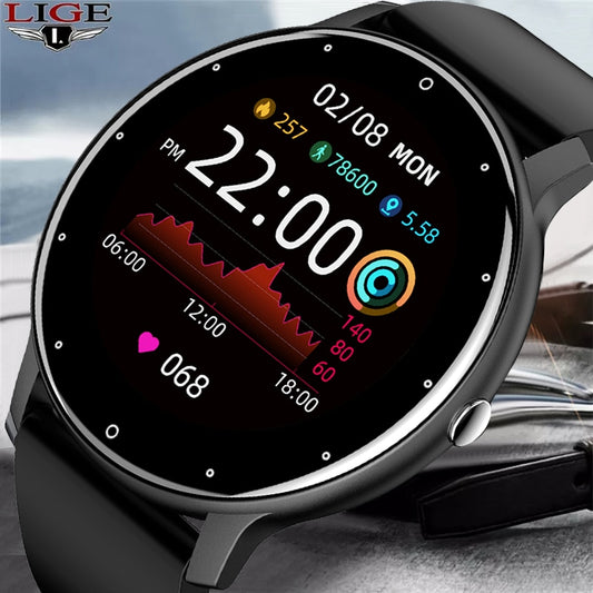 2022 New Smart Watch Men Full Touch Screen Sport Fitness Watch