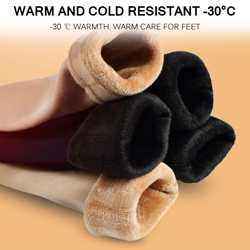 New Velvet Women Winter Warm Thermal Socks