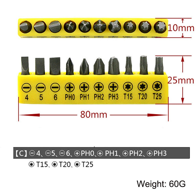 Hex Bit 105 Degree Angle Screwdriver