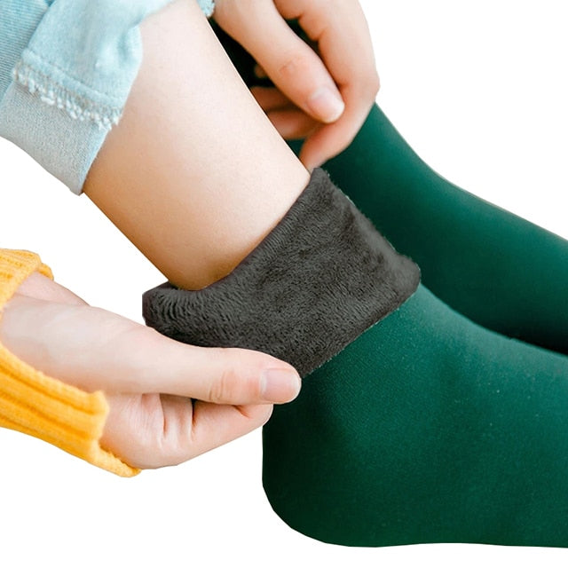 New Velvet Women Winter Warm Thermal Socks